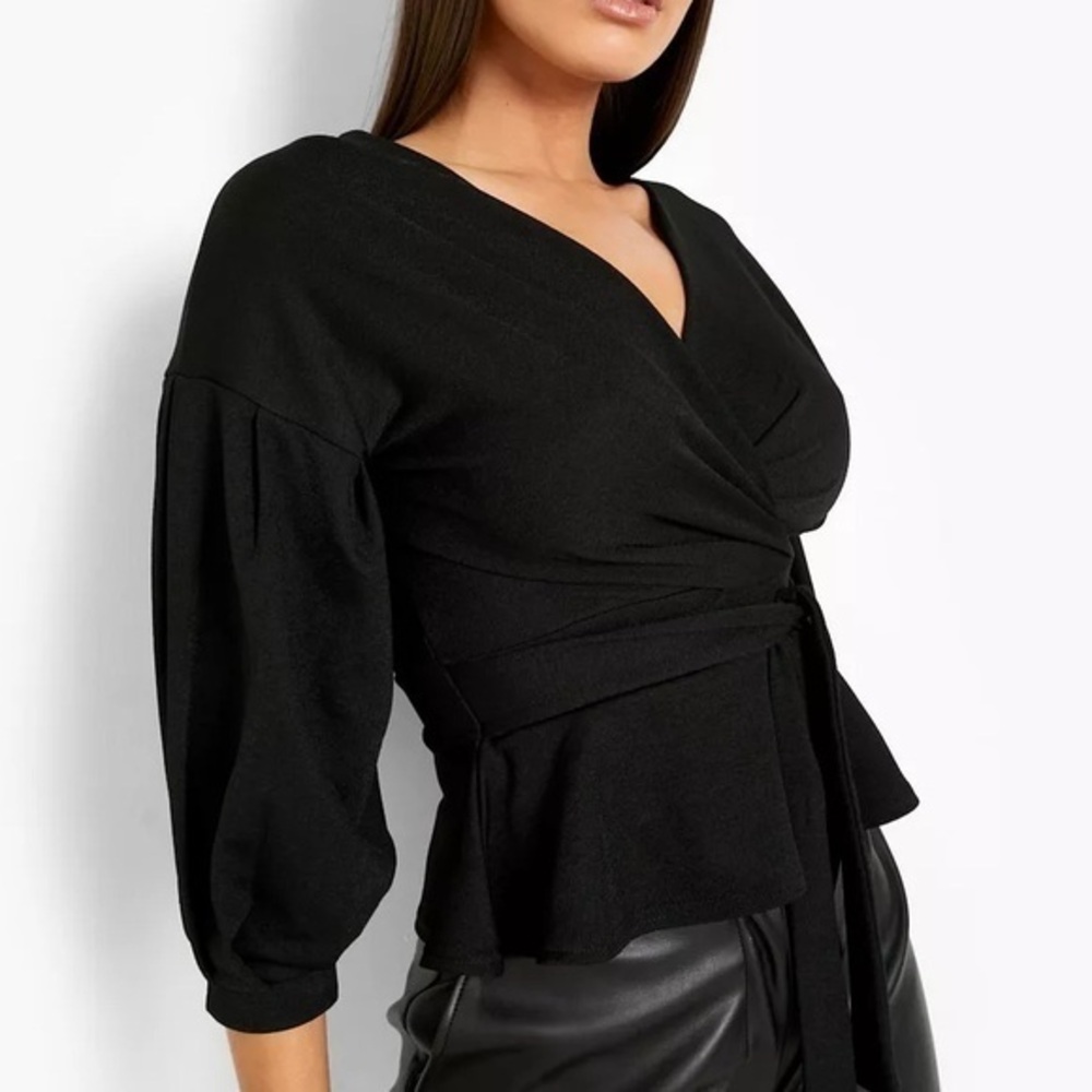 BELL SLEEVE OFF SHOULDER WRAP TOP 12